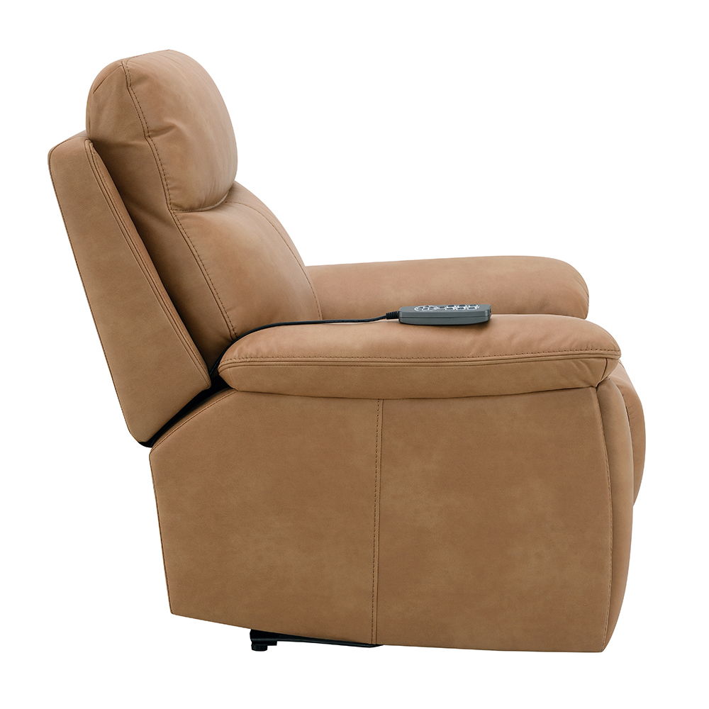 Chavis - Power Motion Recliner With USB & Power Headrest - Brown