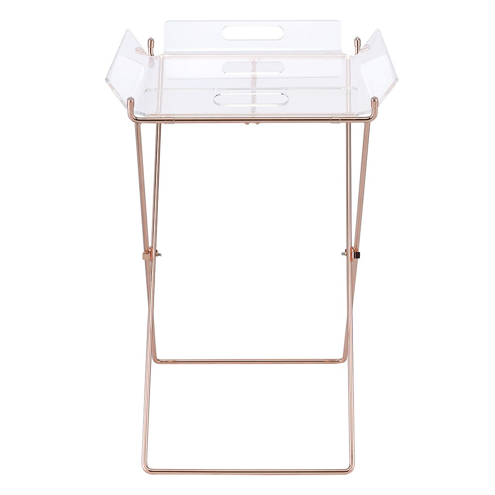 Cercie - Tray Table - Clear Acrylic & Copper