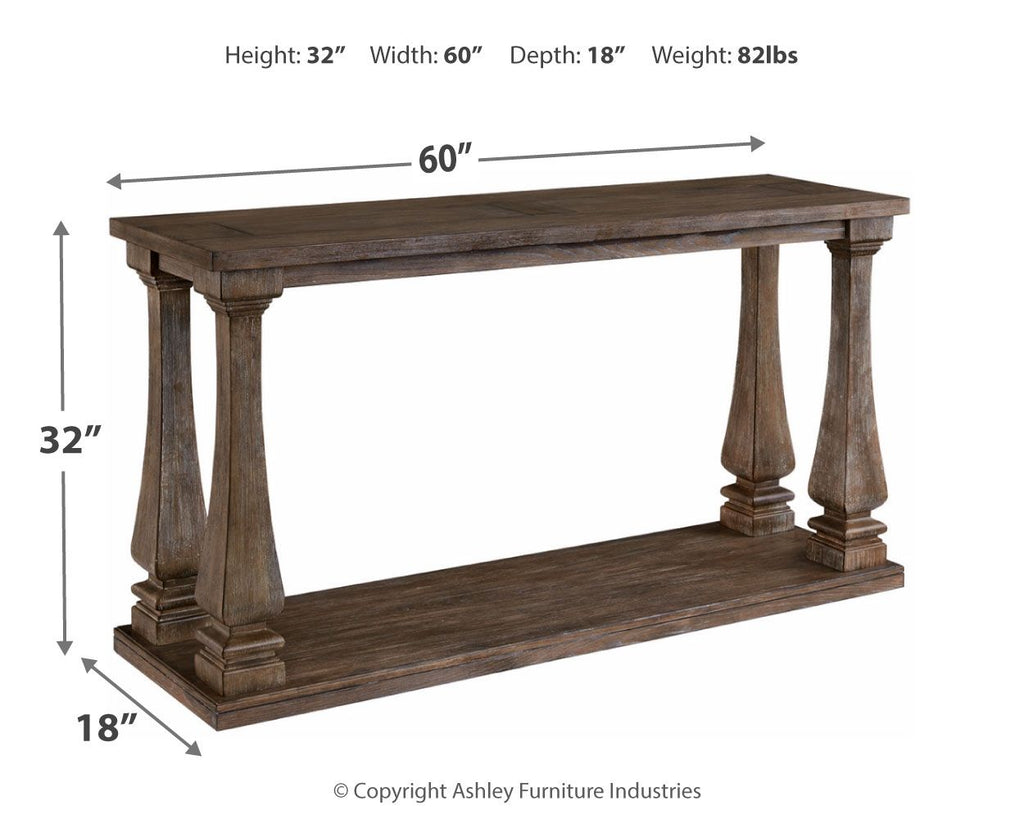Johnelle - Sofa Table - Gray