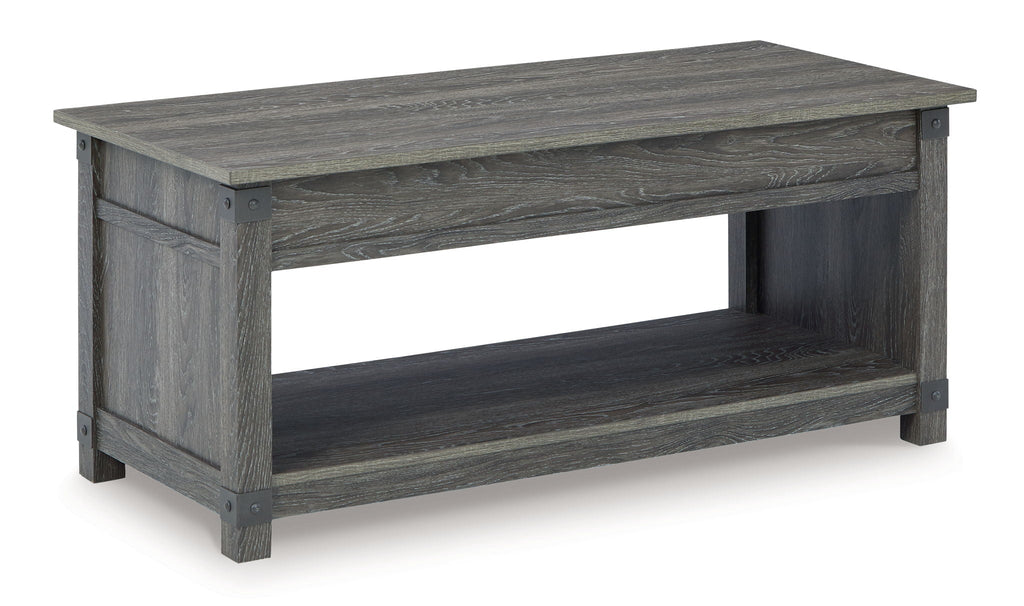 Freedan - 3 Pc. - Coffee Table, 2 End Tables - Grayish Brown