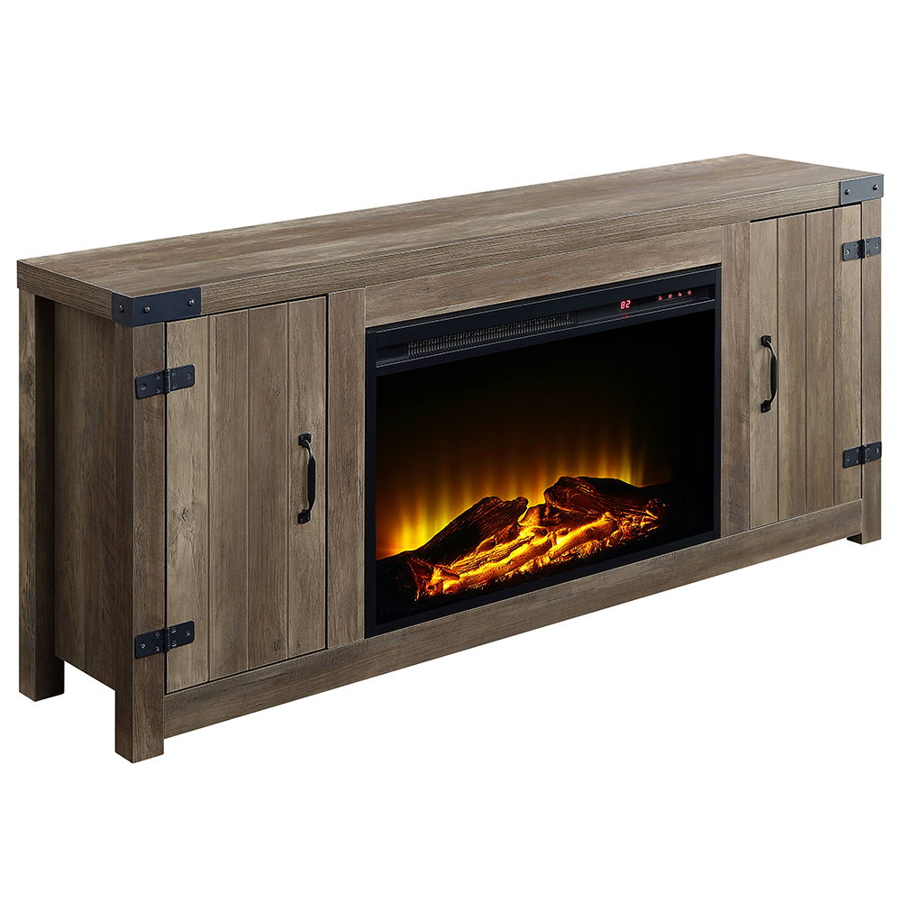 Tobias - 25" Fireplace - Rustic Oak