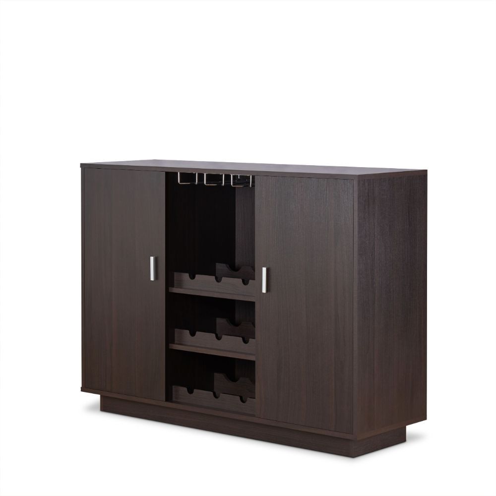 Hazen - 35" Wine Cabinet - Espresso