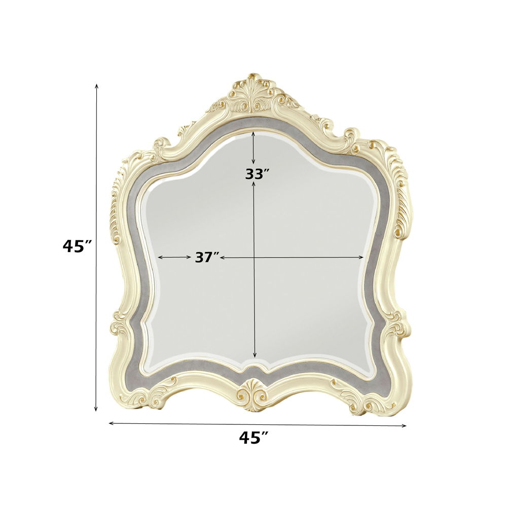 Chantelle - Mirror - Pearl White Finish