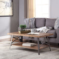 Ikram - Coffee Table - Weathered Oak & Sandy Black