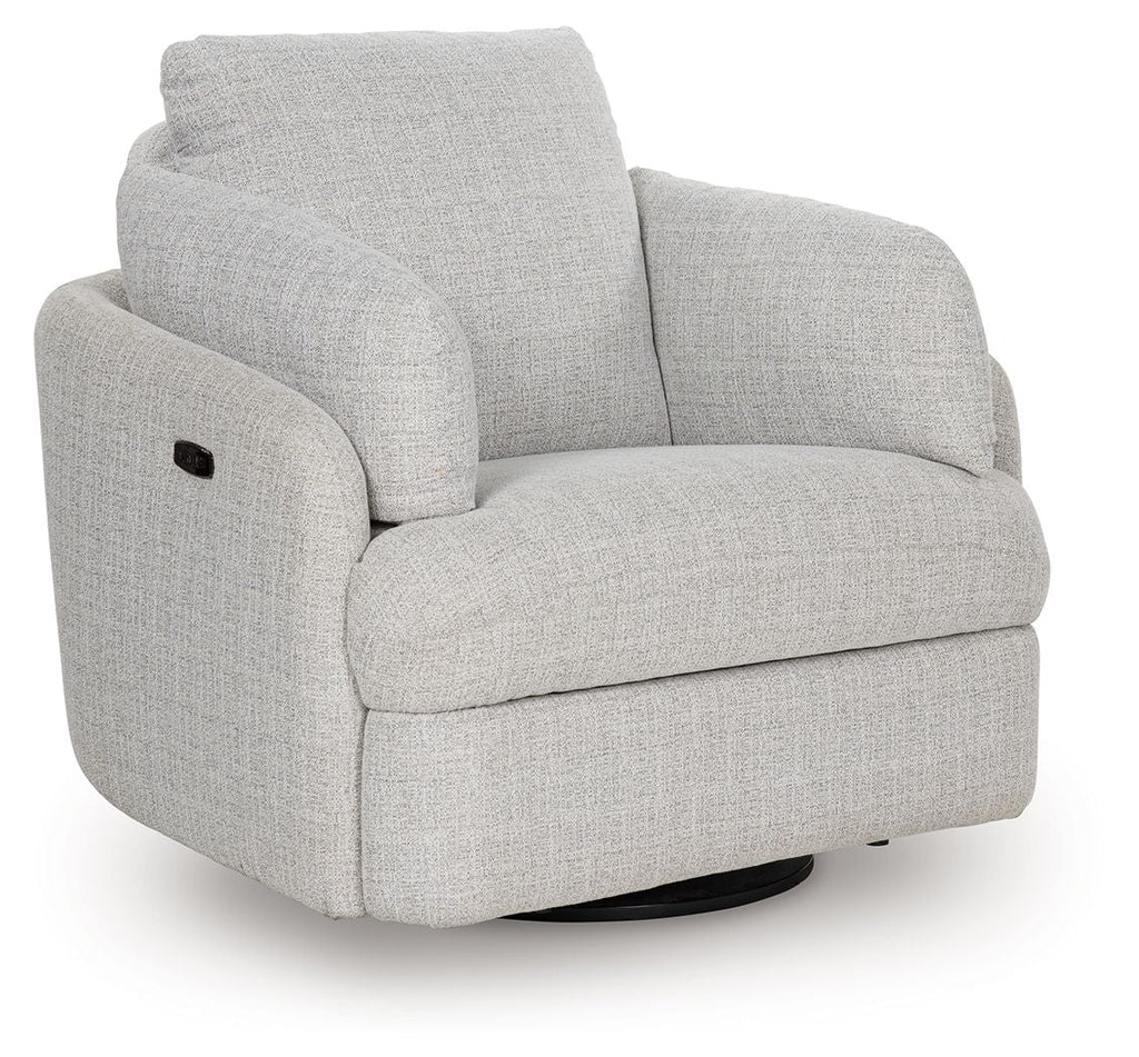 Alainmont Next-Gen Nuvella - Swivel Power Recliner - Stone