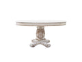 Vendome - 76" Round Dining Table With Pedestal Base - Antique Pearl