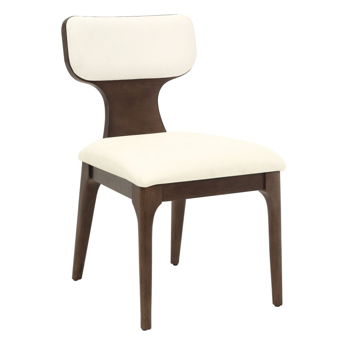 Koen - Side Chair (Set of 2) - Beige / Brown Oak