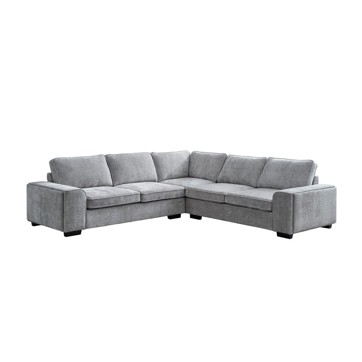 Dayne - 3 Piece Sleeper Sectional - Gray