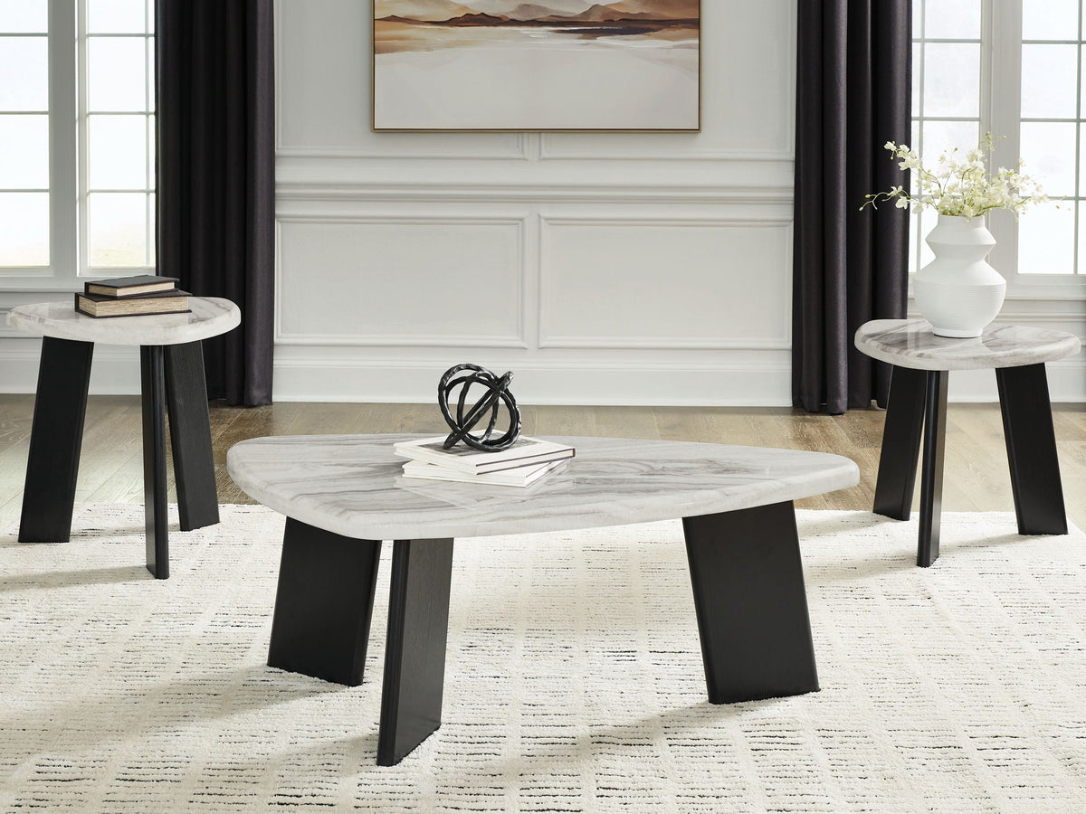 Lilyberg - Occasional Table Set (Set of 3) - Gray / Black