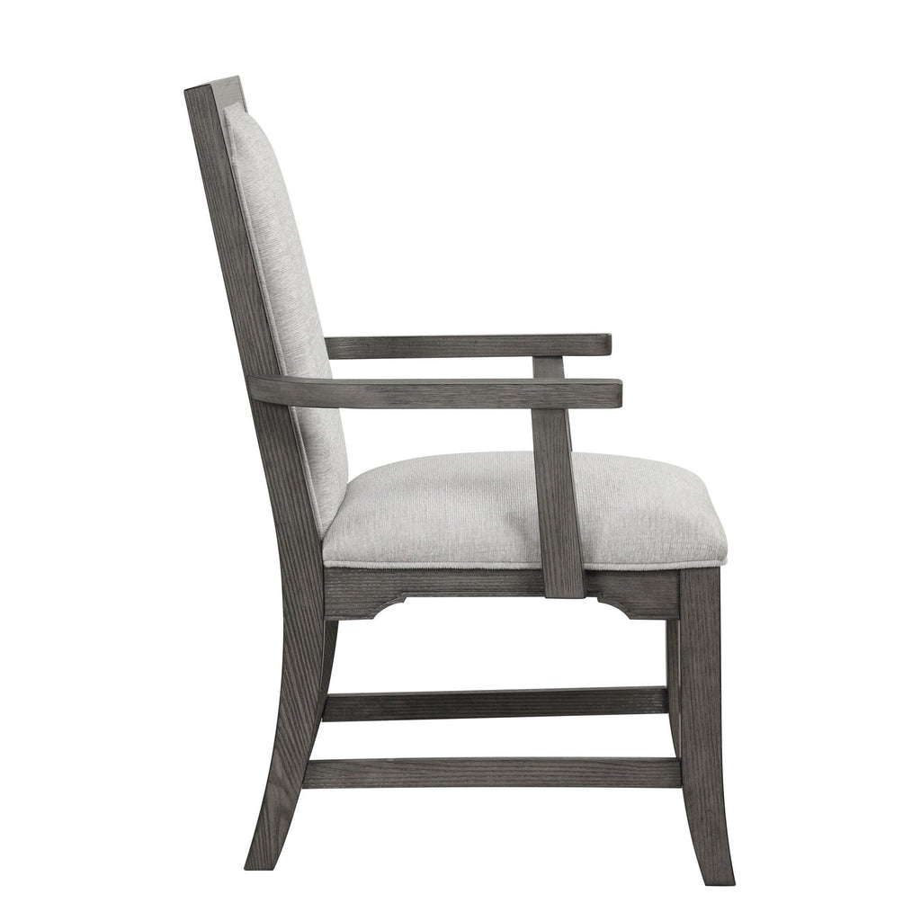 Lisbon - Dining Arm Chair (Set of 2) - Gray