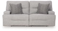 Acklen Place - 2-Piece Power Reclining Sectional Loveseat - Pewter