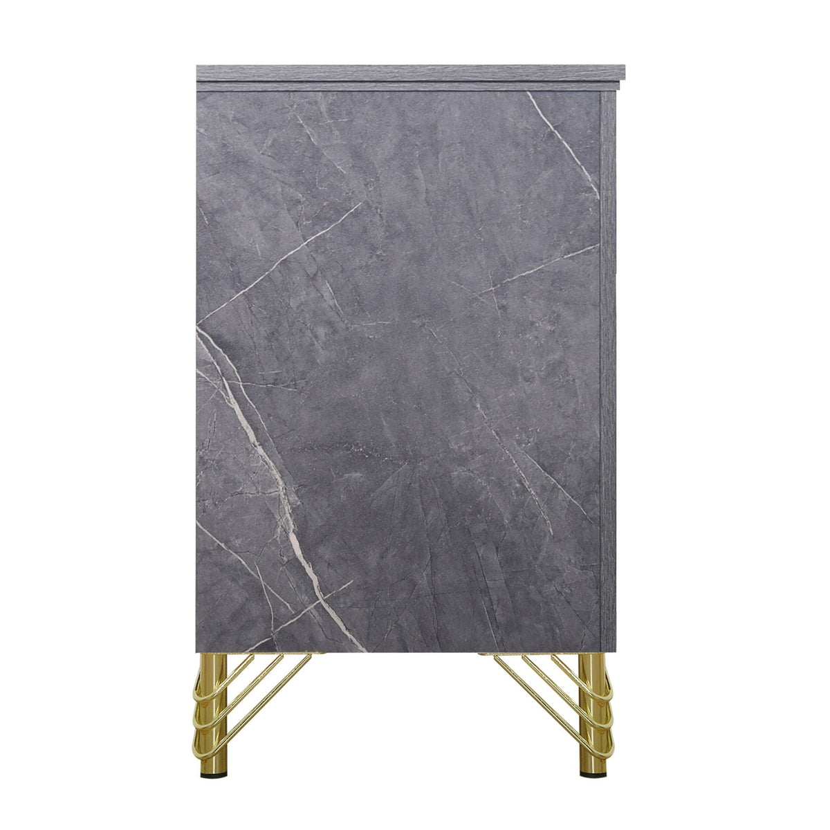 Symmetry - 2 Drawer Nightstand - Charcoal
