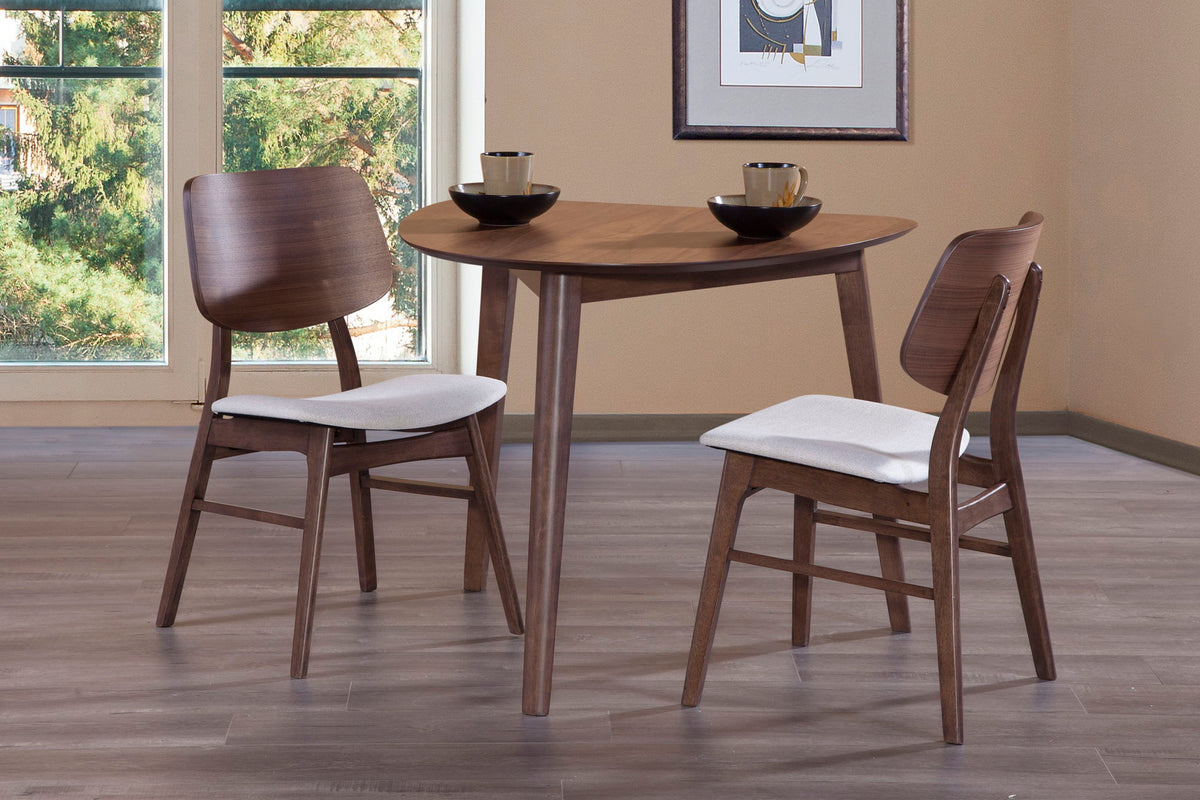 Oscar - 47" Round Dining Table - Walnut