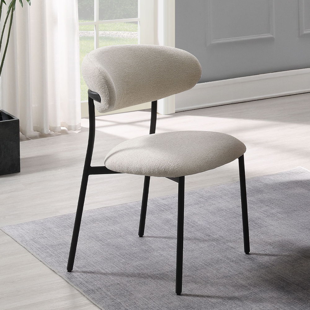 Jirina - Side Chair (Set of 2) - Beige Chenille