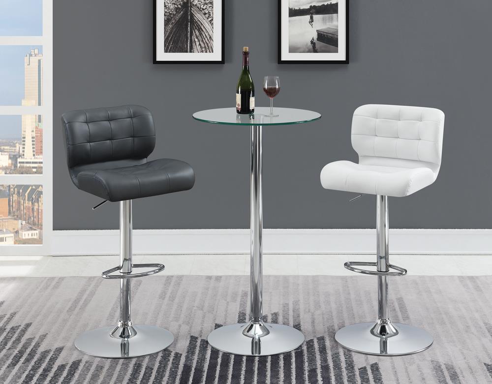 Coaster - Comfort Upholstered Adjustable Bar Stools (Set of 2)