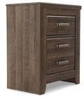 Juararo - Two Drawer Night Stand - Dark Brown