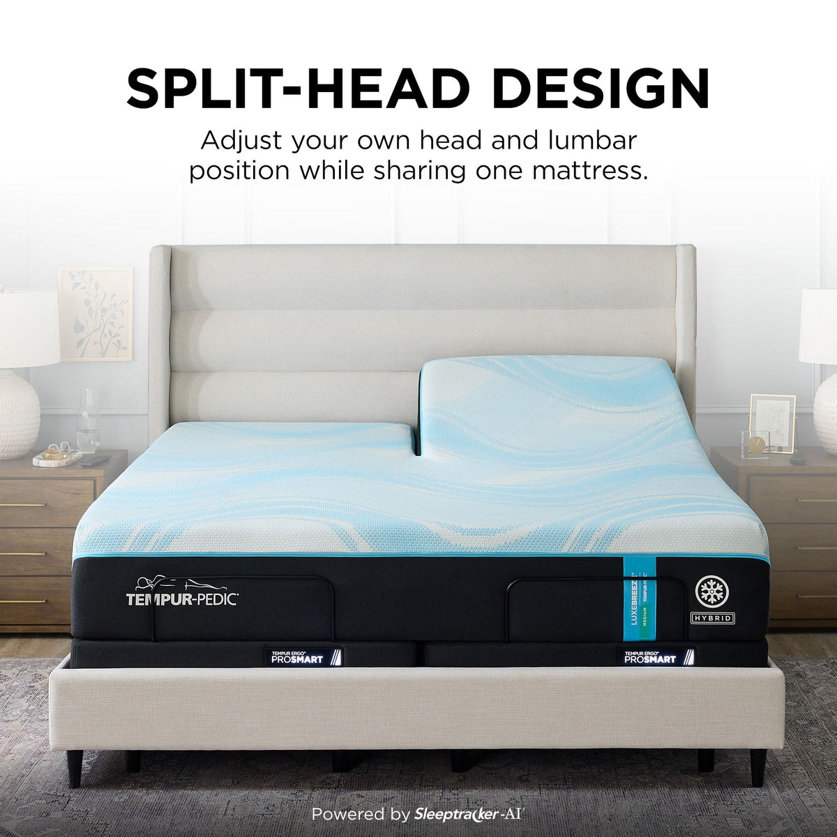 Tempur-Breeze - Medium Mattress - Split Head King