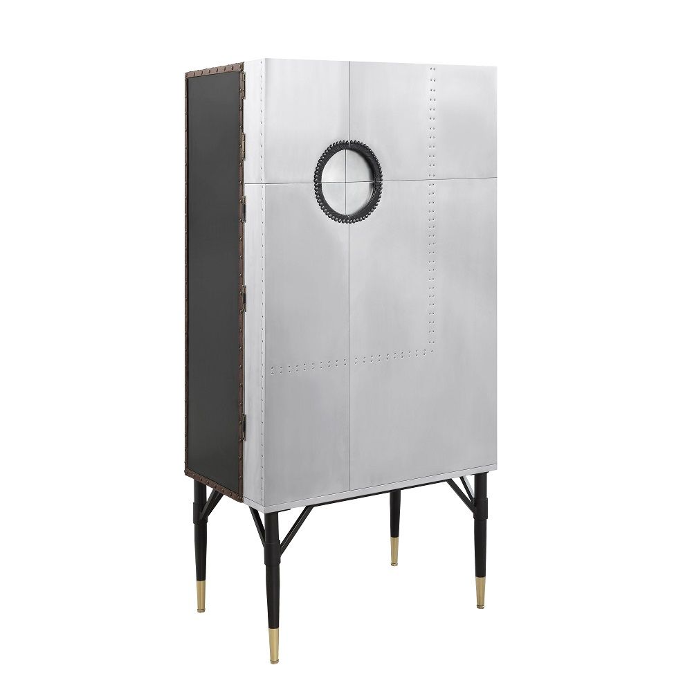 Yoela - Wine Cabinet - Leather & Aluminum