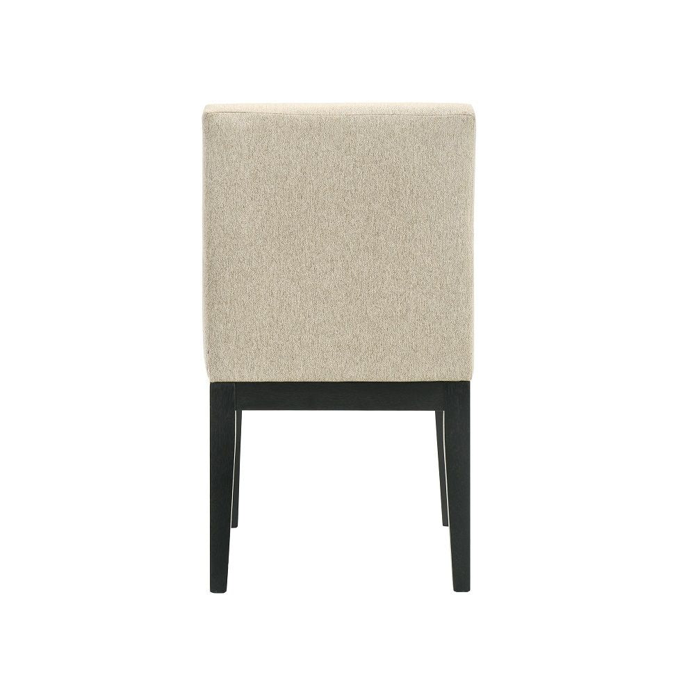 Froja - Side Chair (Set of 2) - Beige Fabric & Black