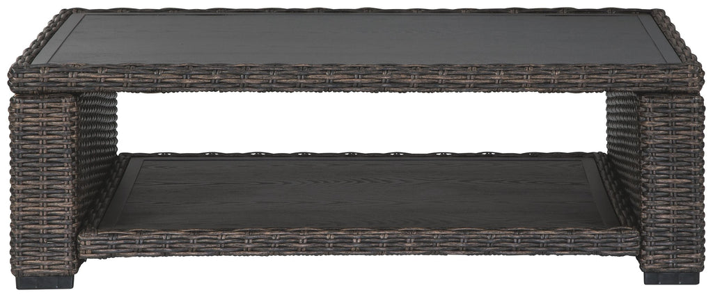 Grasson Lane - Rectangular Cocktail Table - Brown