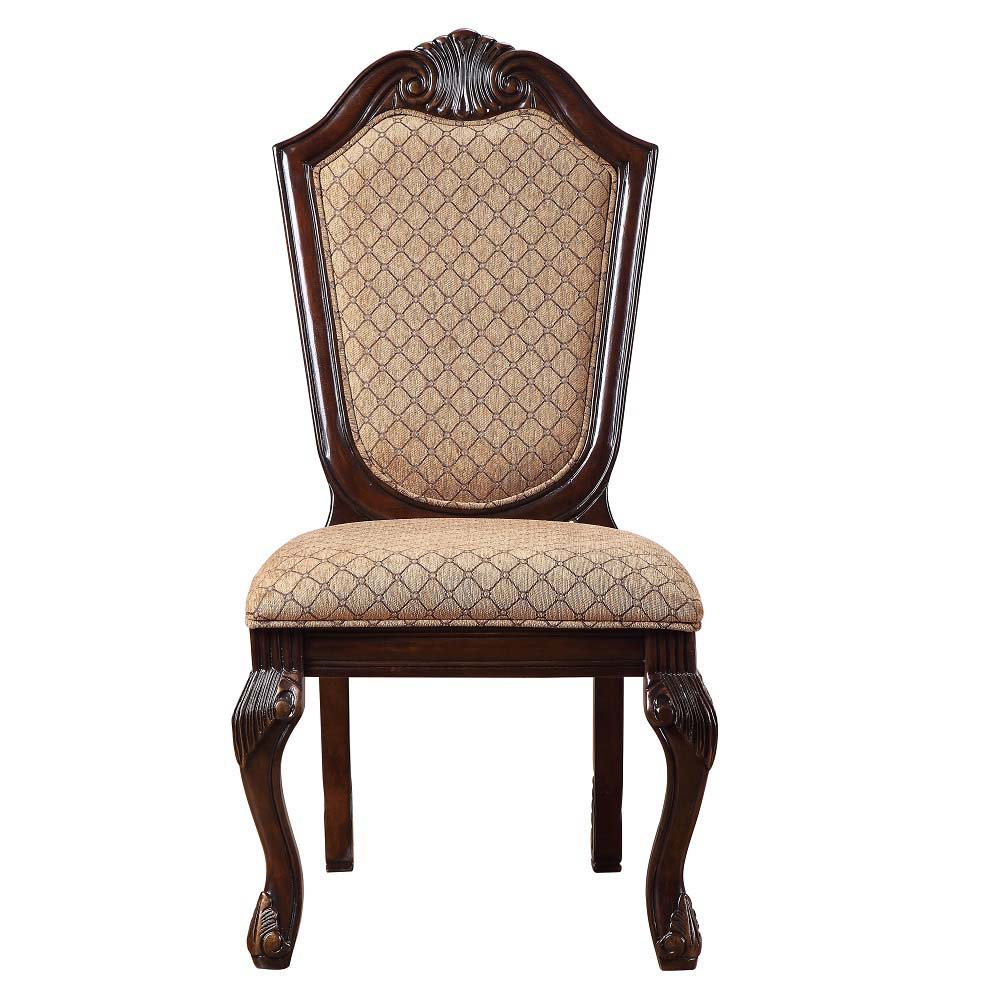 Chateau De Ville - Side Chair (Set of 2) - Fabric & Espresso