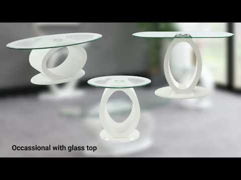Khaim - Coffee Table - White High Gloss