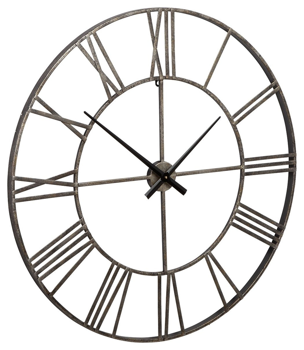 Paquita - Wall Clock - Antique Silver