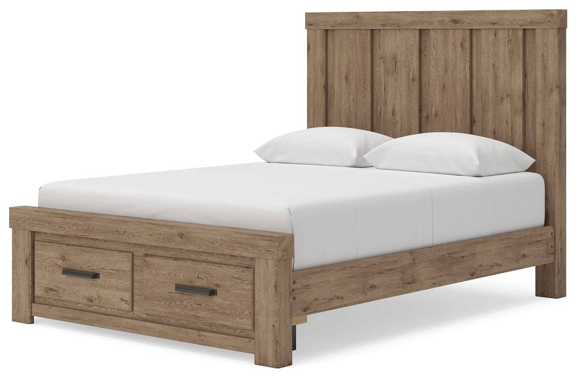 Oliandon - Panel Storage Bed
