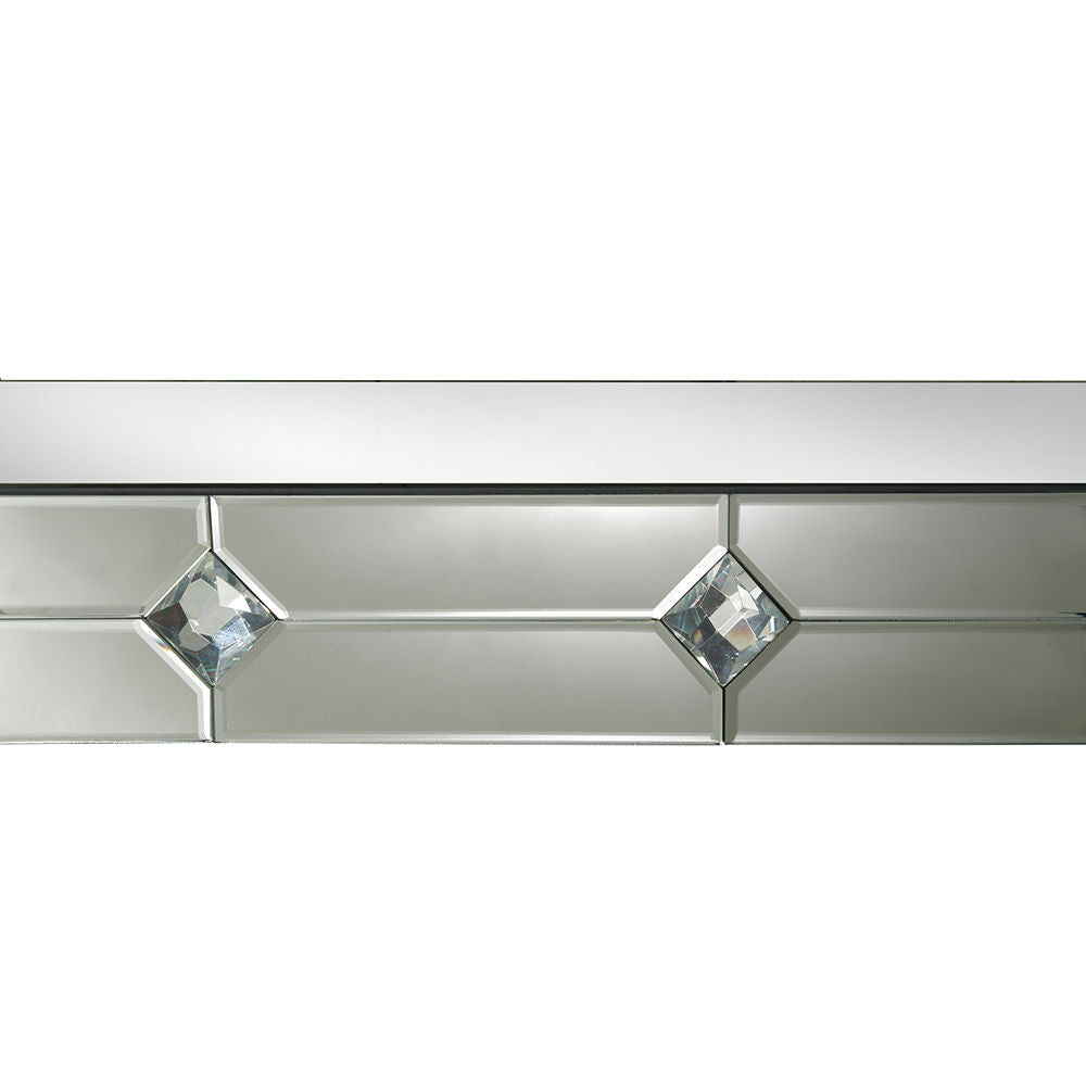 Hessa - Console Table - Mirrored & Faux Rhinestone