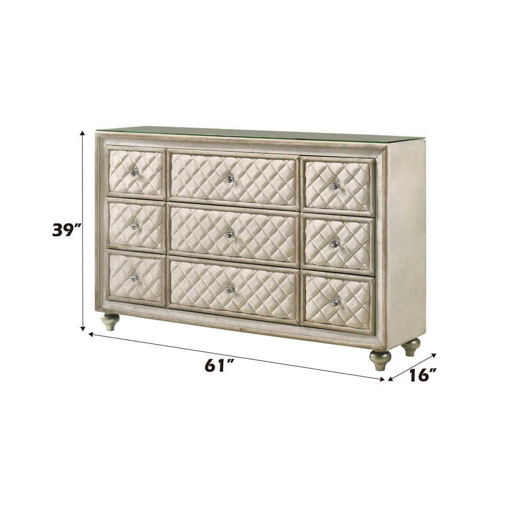 Lucienne - Dresser - Beige Velvet