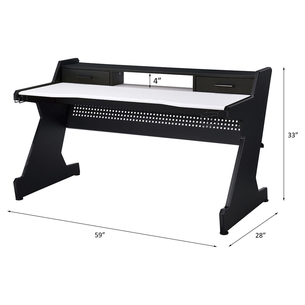 Bigga - Gaming Desk - Black & White
