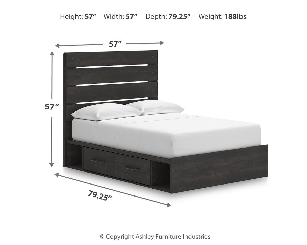 Hollivern - Panel Storage Bed