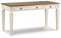 Realyn - Home Office Lift Top Desk - White / Brown