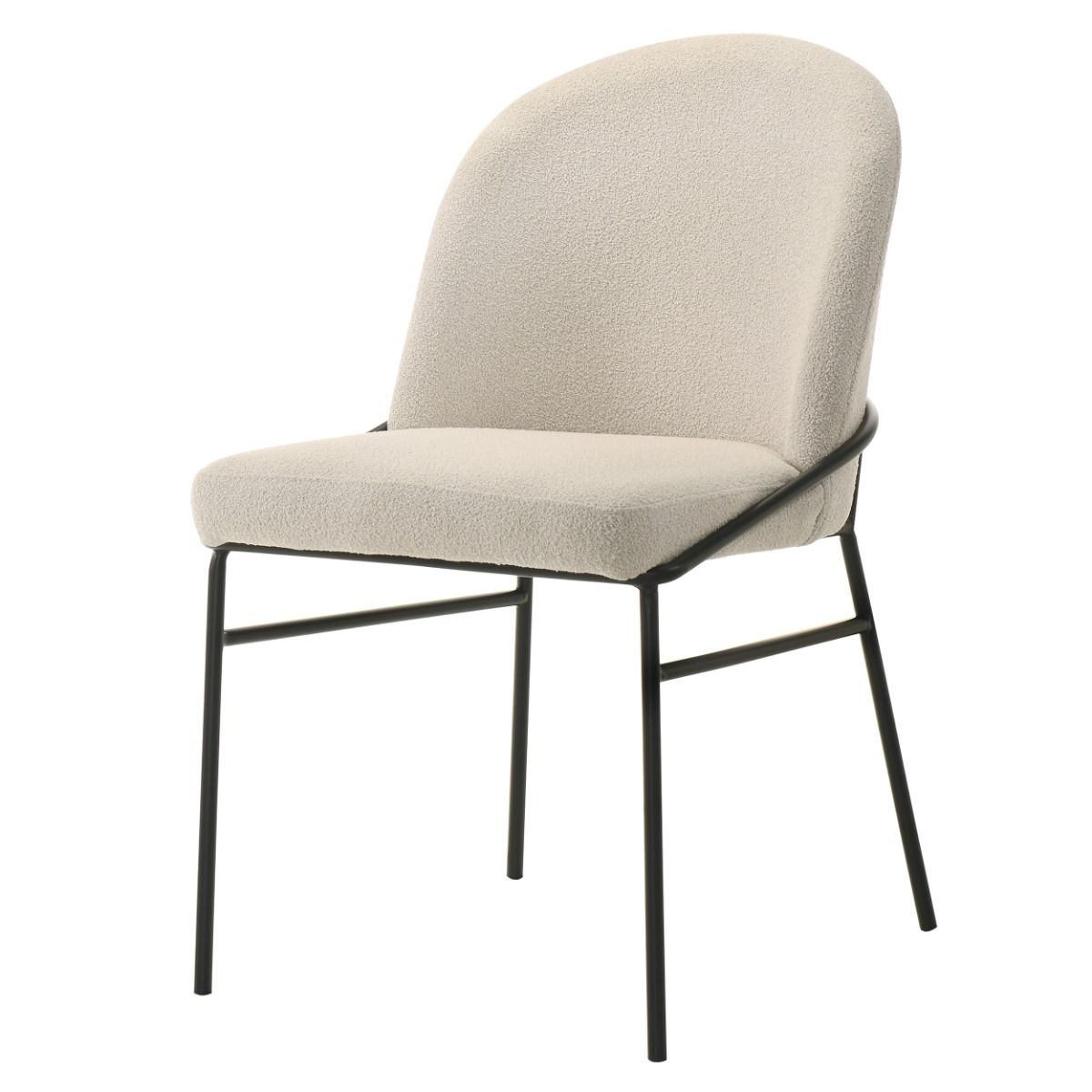Lark - Side Chair (Set of 2) - White / Black