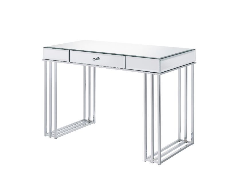 Critter - Writing Desk - Mirrored And Chrome